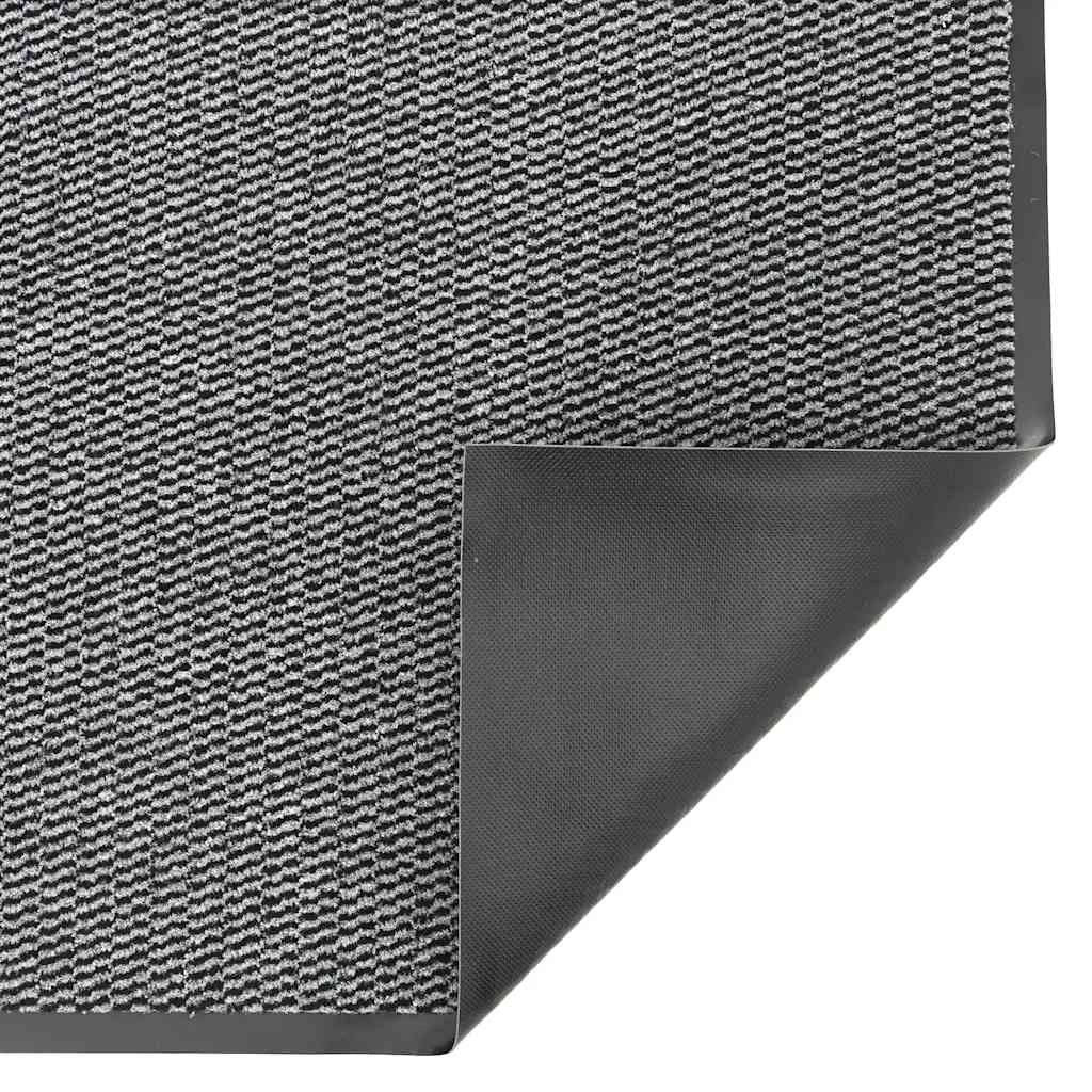 Zerbino antiscivolo 60 x 180 cm assorbe acqua e sporco design moderno zerbino d'ingresso in PP antracite 02_0058096