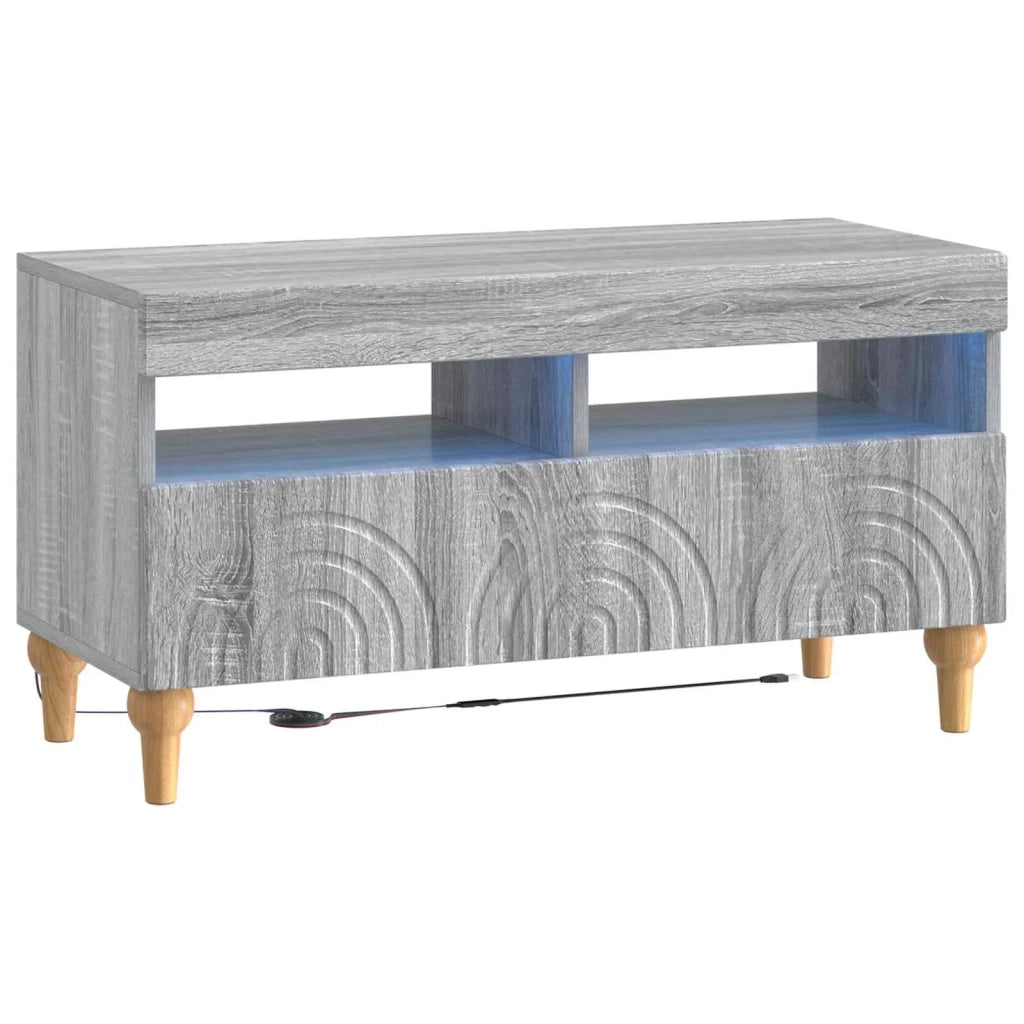 Mobile TV LED a 3 pezzi Sonoma grigio Legno ingegnerizzato 3416506