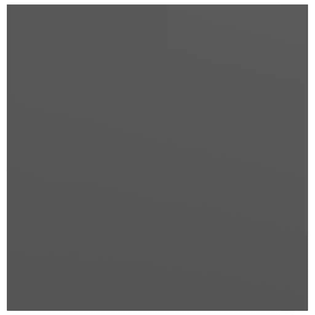 Scaffale a Parete Grigio Lucido 23x23,5x3,8 cm in MDF 323781