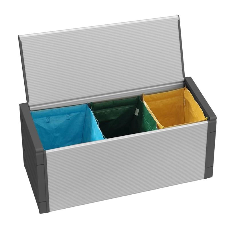 CASSAPANCA PER LA RACCOLTA DIFFERENZIATA PER INTERNO E ESTERNO 85X34X38 CM - 87 LITRI INTERNI