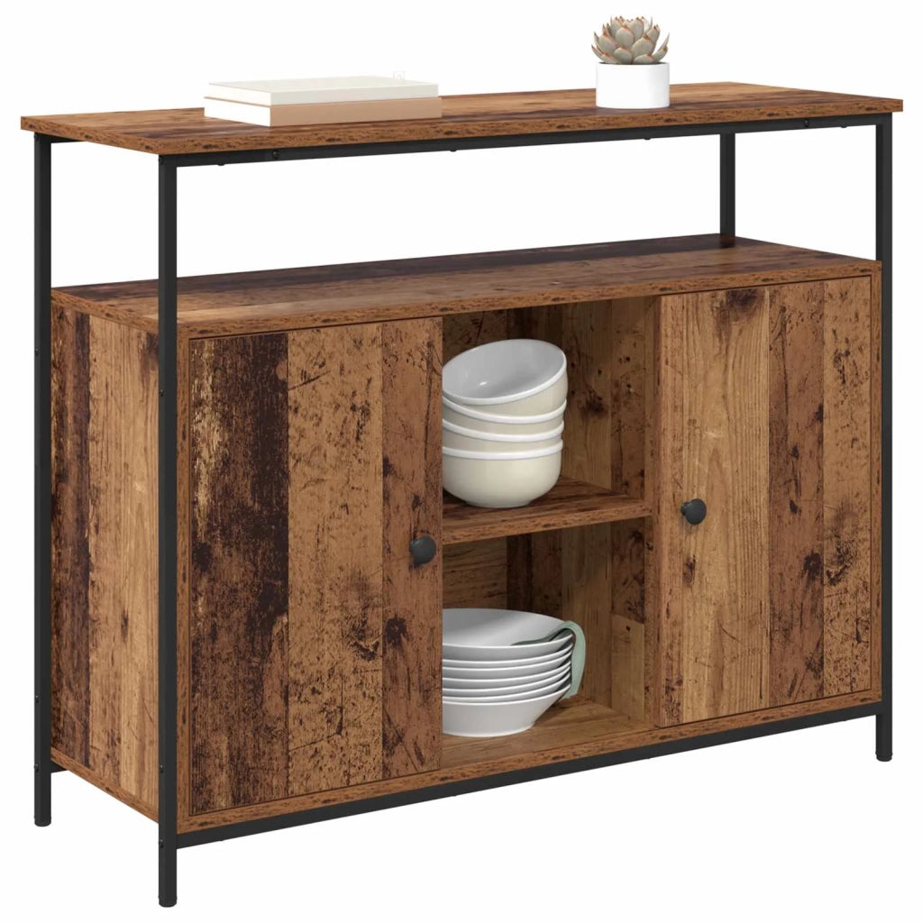 Credenza | Madia | Buffet da pranzo | Armadio da pranzo Legno vecchio 100 x 35 x 80 cm Legno multistrato