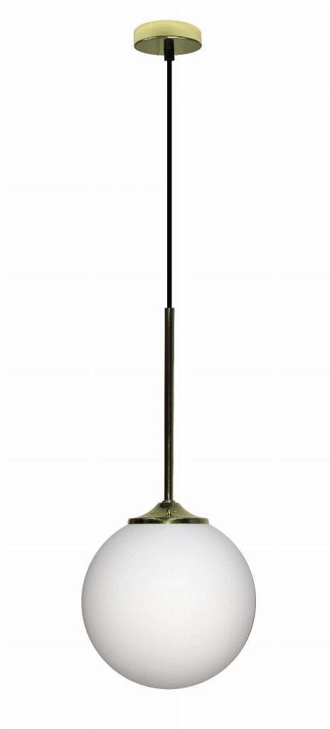 Lampada a sospensione Candellux Glasgow vetro bianco Ø18 E27