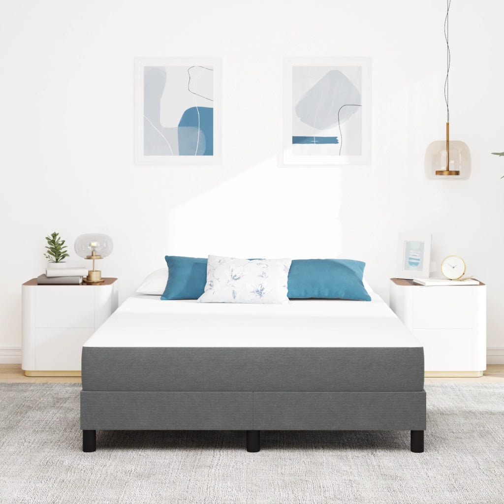 Materasso a Molle Pocket  Grigio Chiaro Medio 140x200x20 cm Tessuto