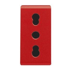 Presa bivalente rossa incasso gewiss gw20295 16a 2p+t linee dedicate