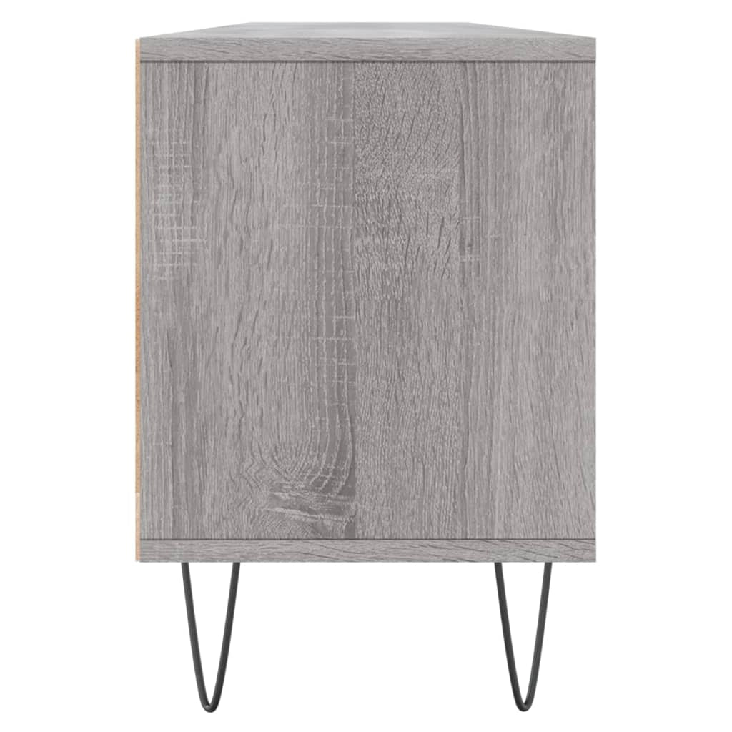 Mobile TV multimediale scaffale TV mobile TV sala da pranzo soggiorno camera da letto Sonoma 150 x 30 x 44,5 cm legno ingegnerizzato grigio 02_0028396