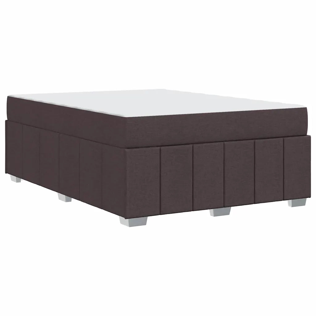 vidaXL Struttura del letto Marrone scuro 140 x 200 cm Tessuto