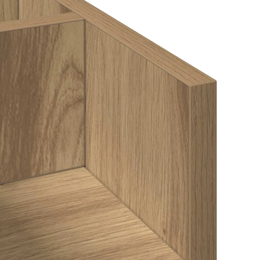 Organizzatore da scrivania Rovere nero 44,5 x 24 x 25 cm 869199