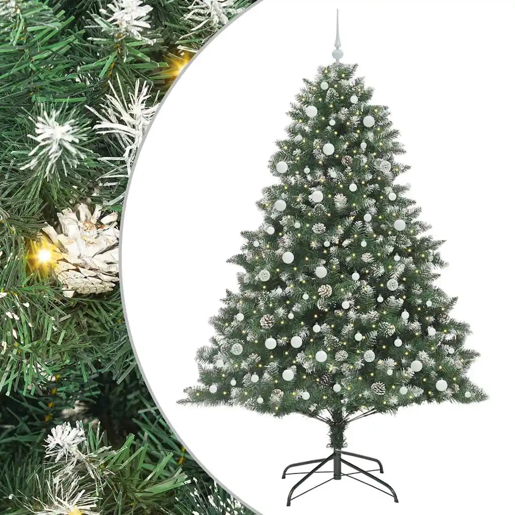 Albero di Natale artificiale con 300 LED Verde 240 cm 3395260