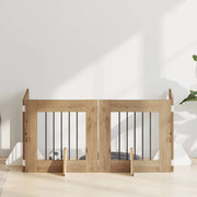 Cancello per cani con supporti 4 pcs Rovere Artigianale 892156