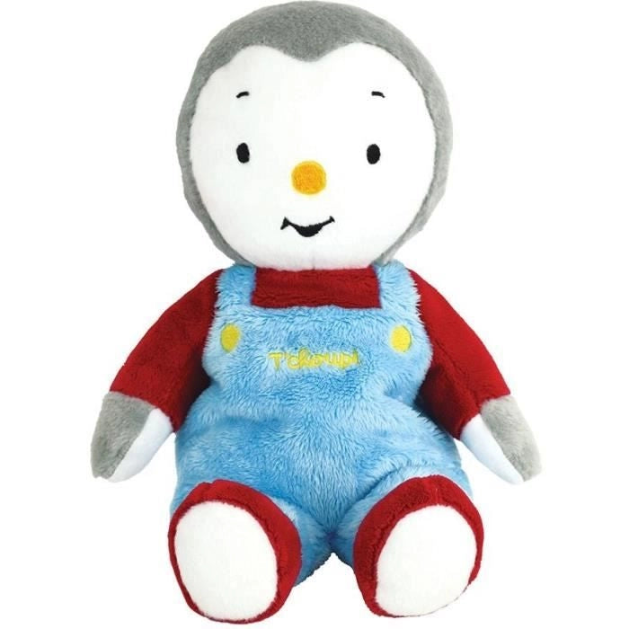 Borsa dell'acqua calda in peluche T'choupi +/- 21 cm con micro perle di argilla - JEMINI - Lenisce i dolori di stomaco e riscalda.