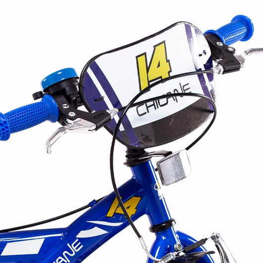 SCH CHICANE 14", bicicletta per bambini, adatta a bambini tra i 4 e i 6 anni, per altezza tra 100 e 120 cm, con campanel