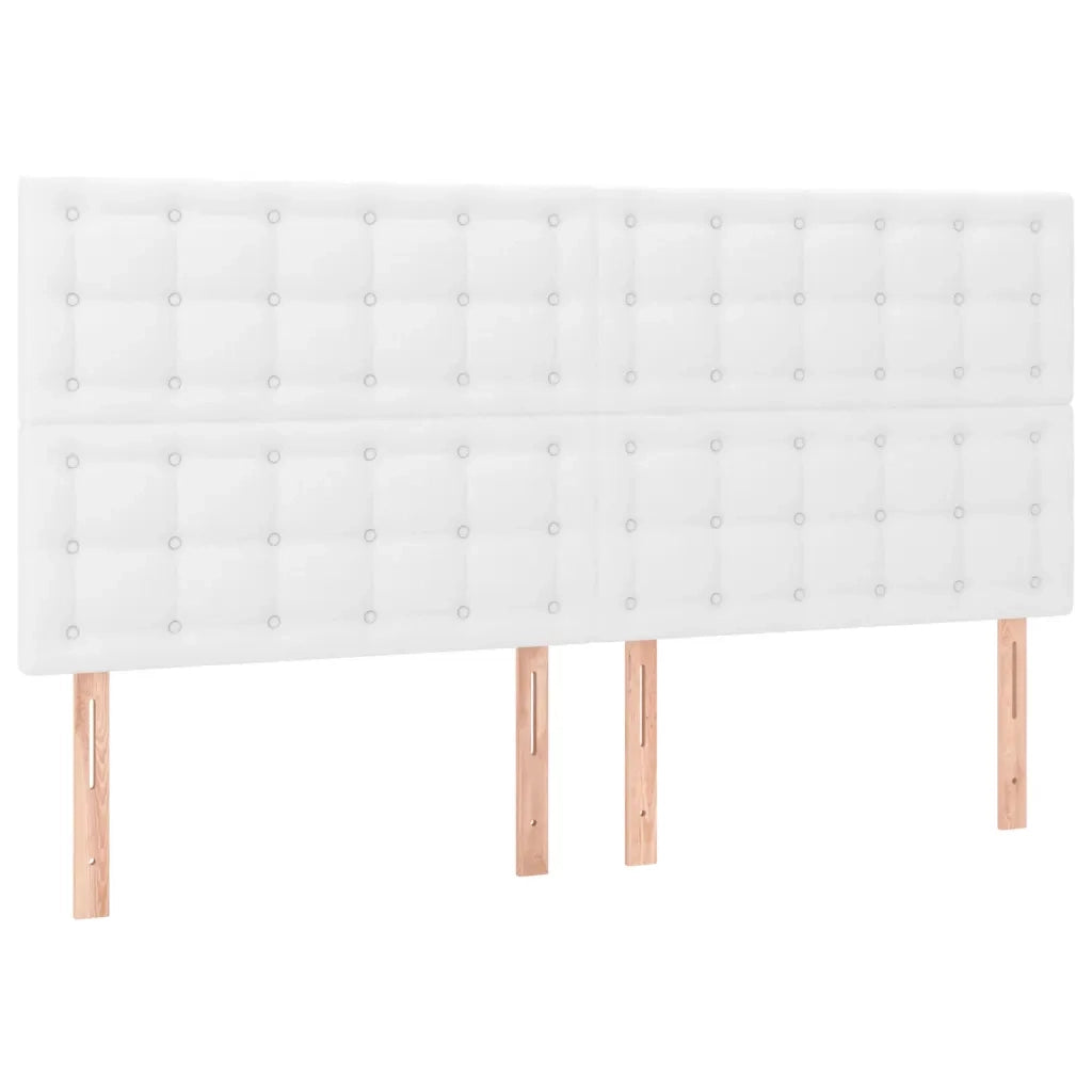 Giroletto a Molle con Materasso Bianco 200x200cm in Similpelle