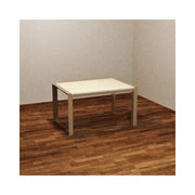 Tavolo allungabile Golia struttura tortora e piano rovere sbiancato 130x80 cm