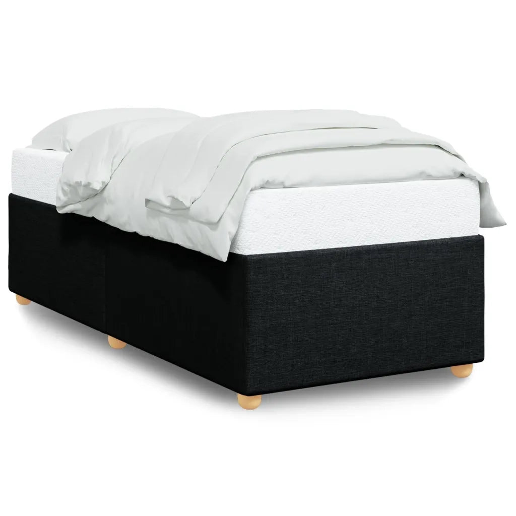 Giroletto senza Materasso-Struttura Letto Nero 80x200 cm Tessuto 535477