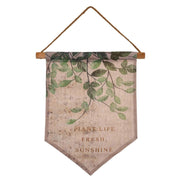 Tela in tessuto stampato pergamena 33x38x2h