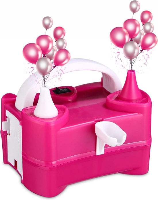Pomp per palloni elettrica 400 W con bocchino doppio - pompa portatile per palloni per compleanni e matrimoni