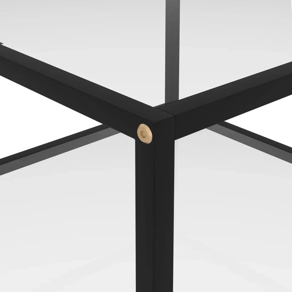 Tavolino da Salotto Trasparente 60x60x35 cm in Vetro Temperato cod mxl 57621