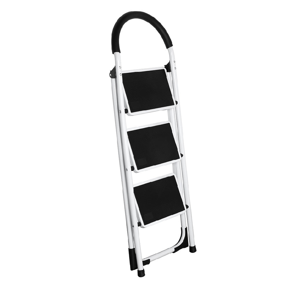 Scala Sgabello Pieghevole 3 Gradini Antiscivolo Metallo Verniciato max 150kg