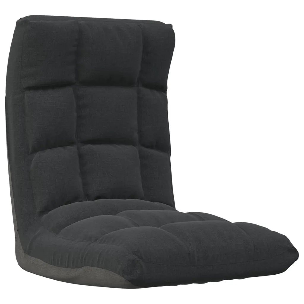 Sedia da Pavimento Pieghevole Nera in Tessuto cod mxl 60024