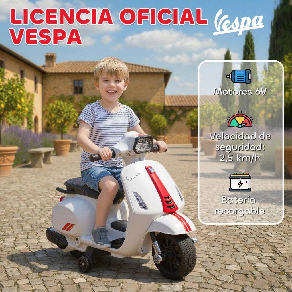 Moto Elettrica Bambini 2-4 Anni ¨C zephmum ¨C Bianco