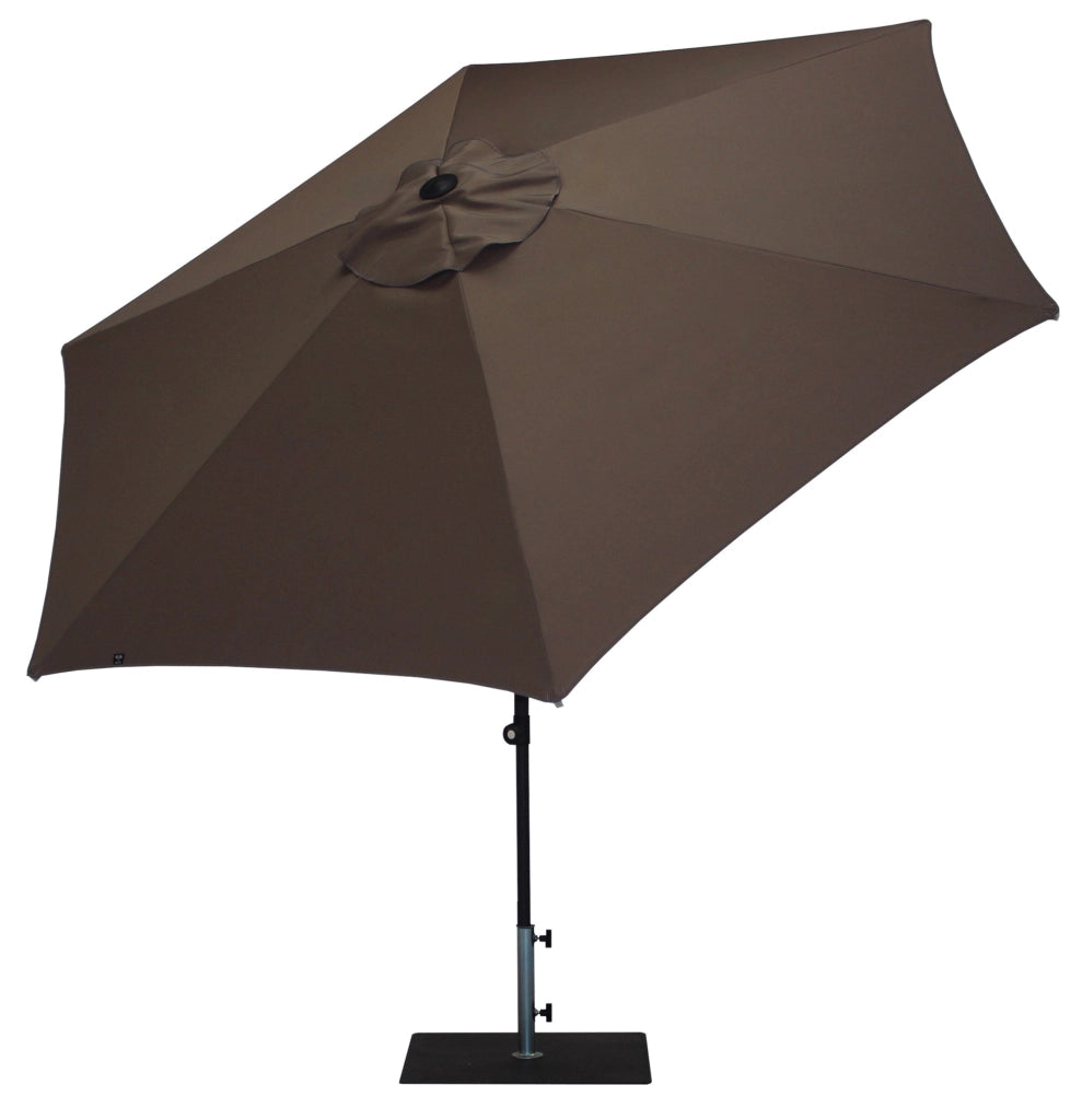 Ombrellone da Giardino Ø3 m Palo Ø38 mm in Alluminio Tessuto Poliestere Trend Taupe