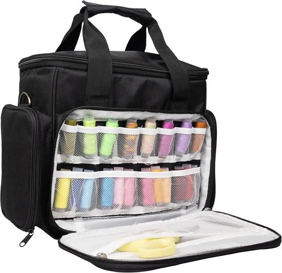 Tas di trasporto per macchina da cucire con maniglie - contenitore di stoccaggio pratico - 1 pezzo - 30cm x 14cm x 28cm