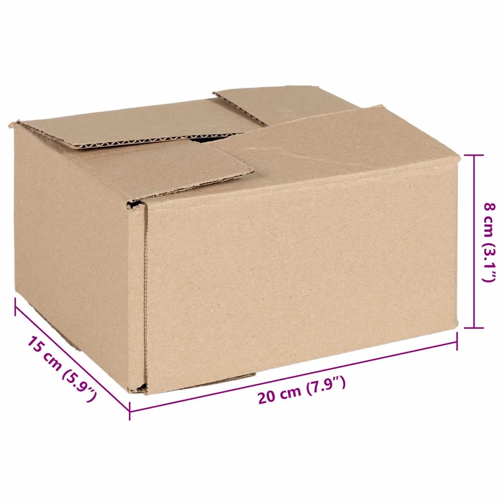 Scatola Pieghevole 50 pcs Naturale 20 x 15 x 10 cm Cartone 4106563