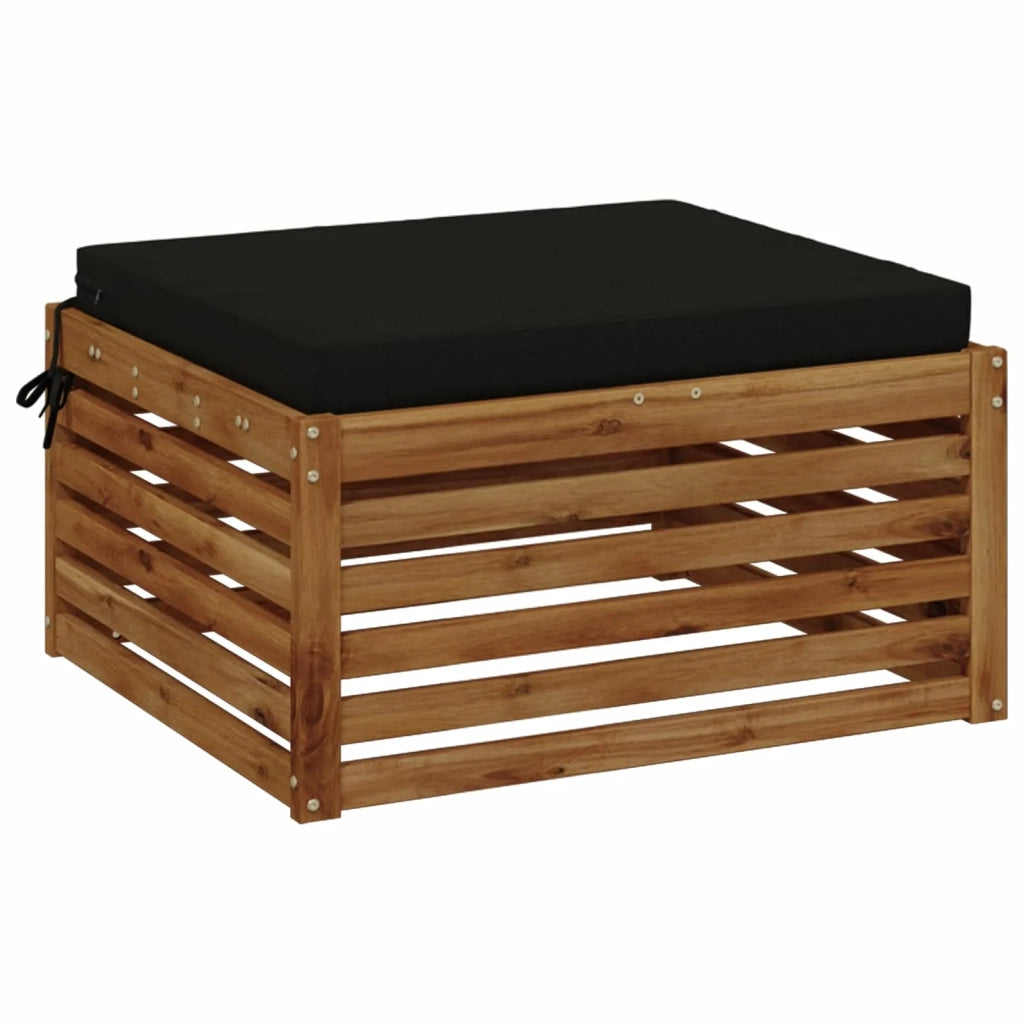 Cuscino per Sedia in Unico Pezzo SOEST 100% Poliestere Nero 944889