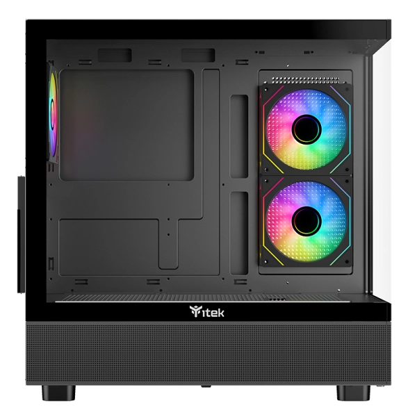 Case SHOWBUI 42B - Gaming Tower- ATX- 3x12cm ARGB fan- 2xUSB3- Type-C- Side & Front Panel Temp Glass