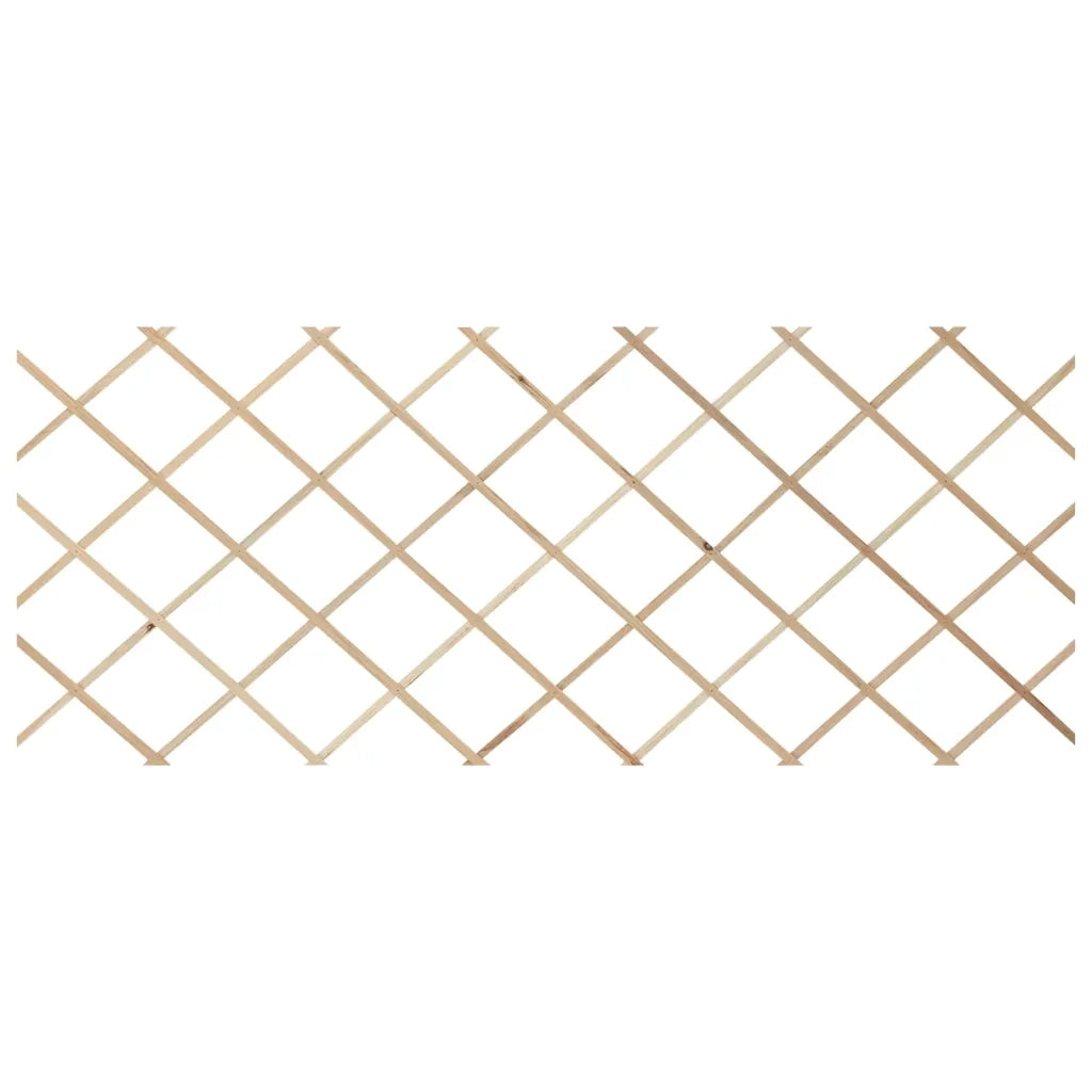 Recinzione da Giardino | Recinzione a Traliccio 5 pz in Massello Abete 180x80 cm