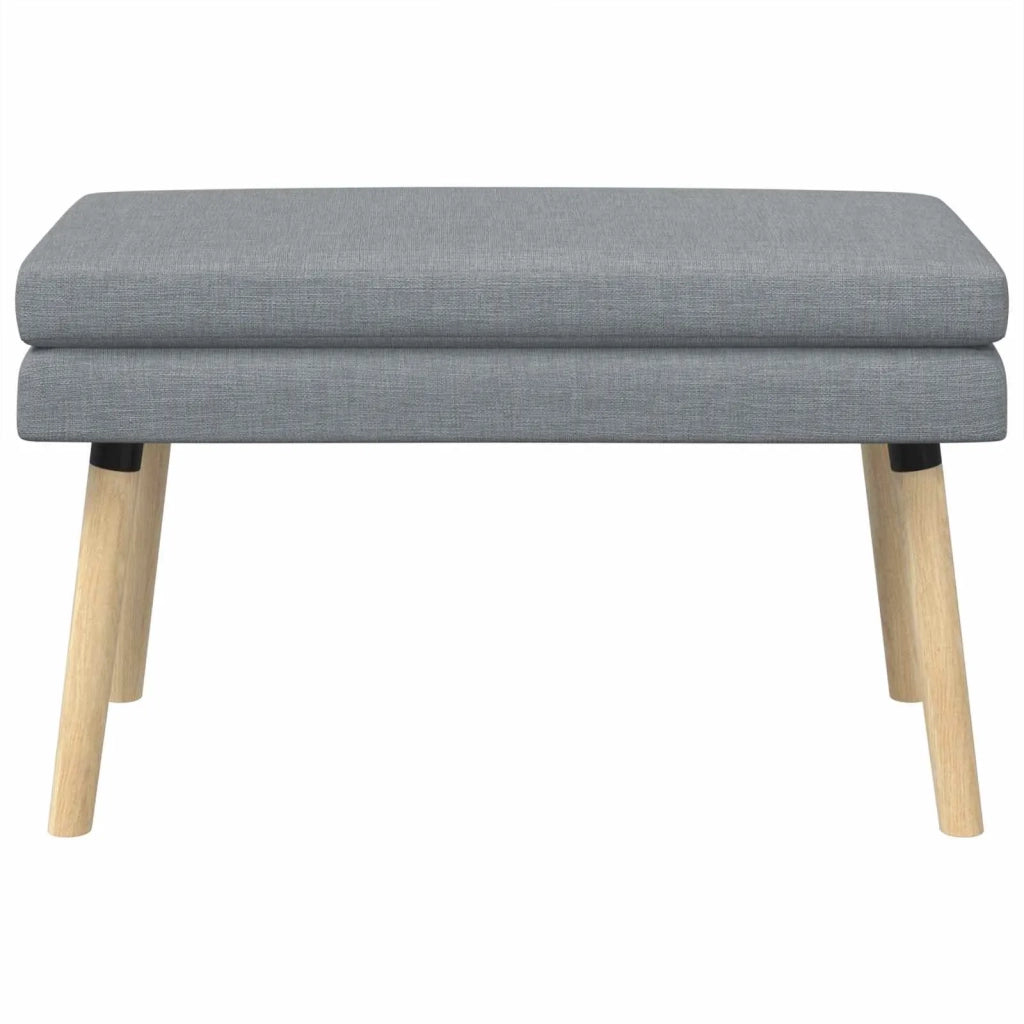 Panchina a doppio strato Grigio Chiaro 80 x 40 x 47 cm Tessuto 42038431