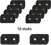 10 x Asciugacapelli - asciugacapelli - Adatto per asciugacapelli Bosch Siemens-Spugna filtro - Riciclabile（ 228x128x20mm）