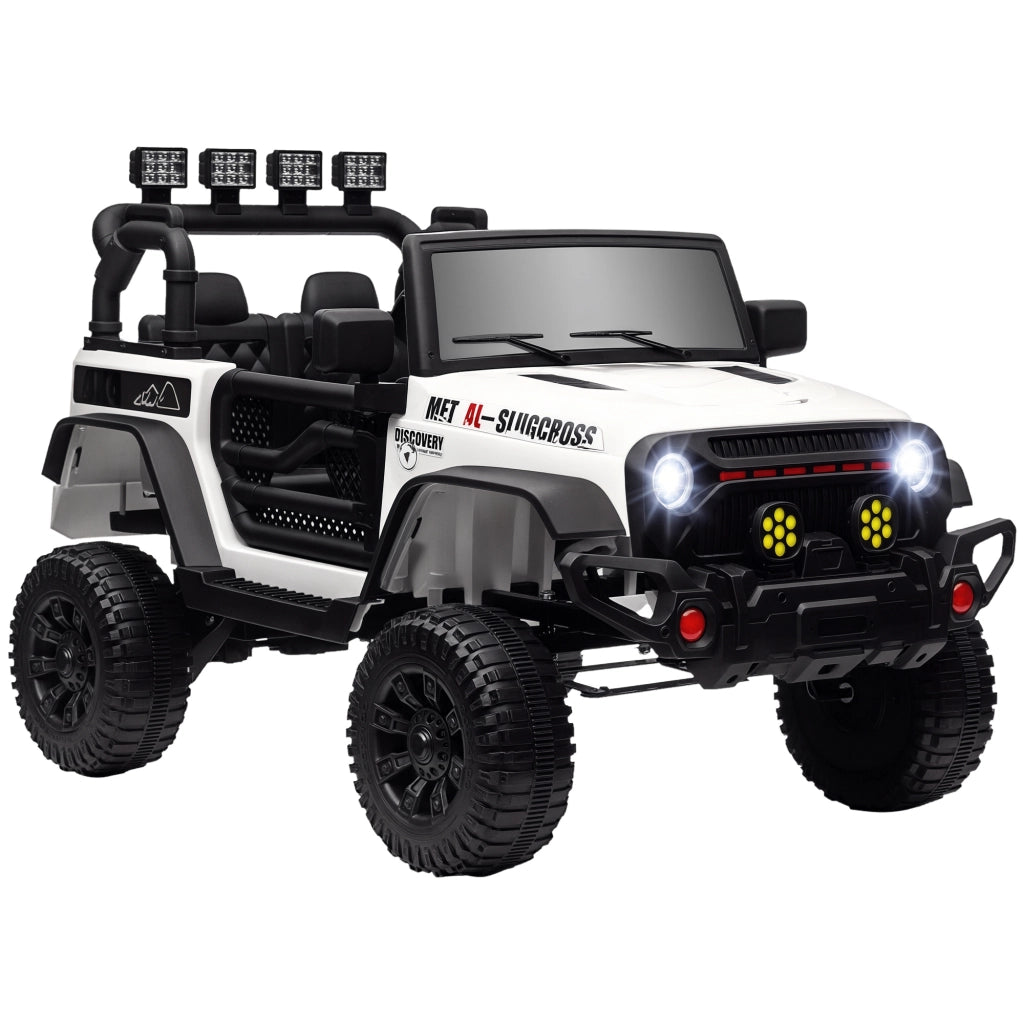 Auto Elettrica per Bambini 3+ Anni ¨C Xylo ¨C 12V Bianco con Telecomando LED