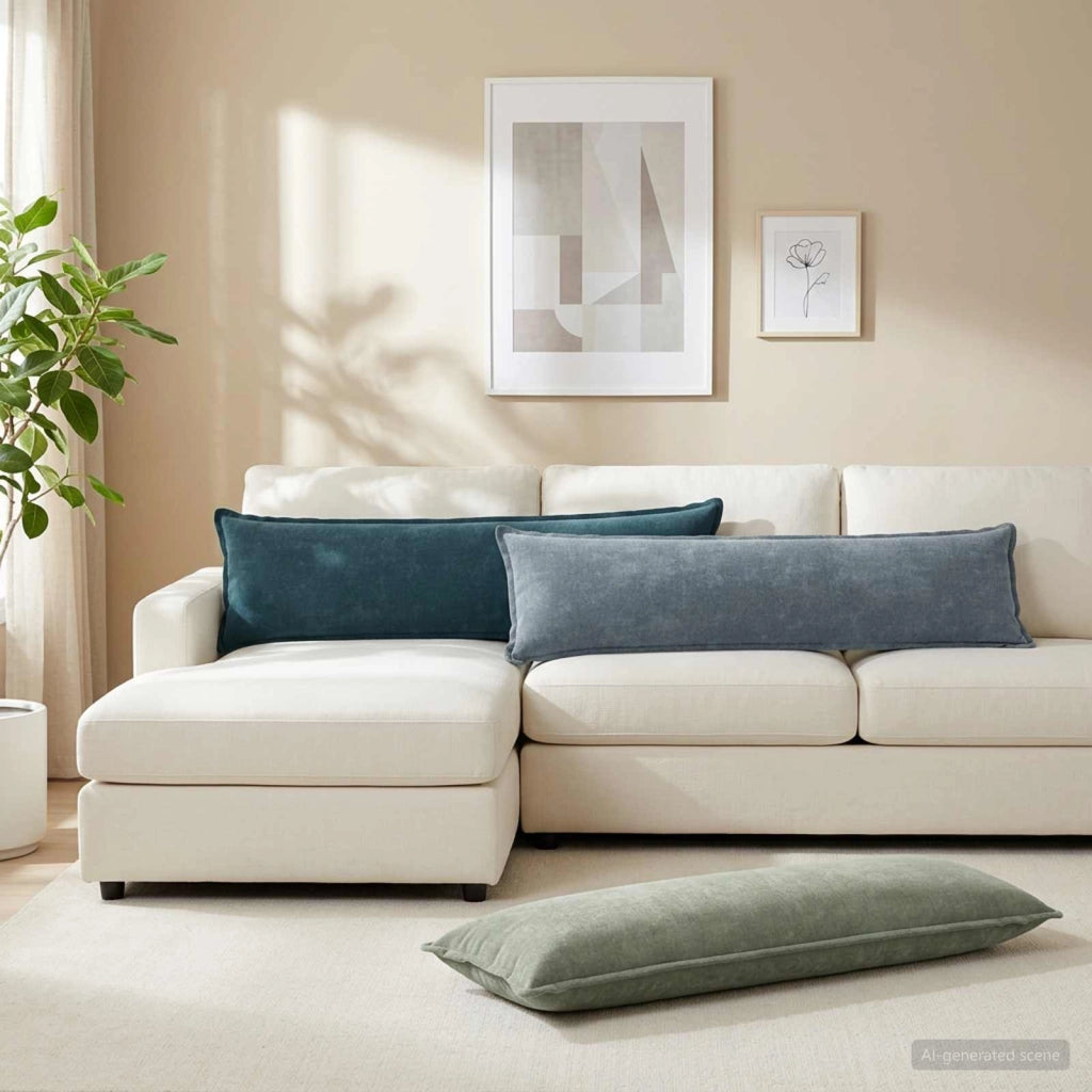 Federa HOUTEN Verde 40 x 145 cm Tessuto Chenille 917248