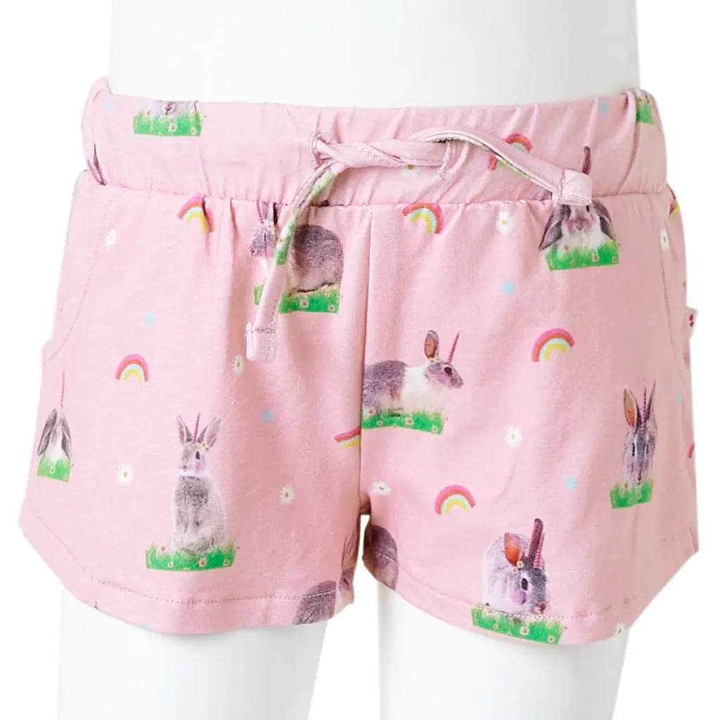 Pantaloncini per Bambini con Coulisse Rosa Chiaro 128 CFW7102293