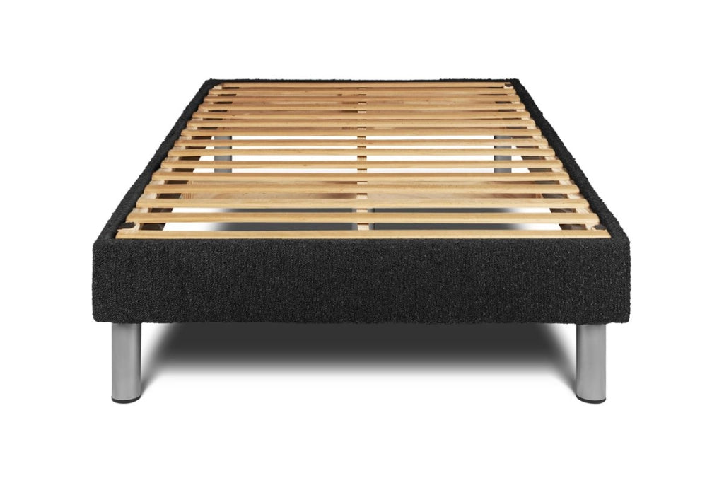 Letto con materasso VITALPOWER 120 x 190 cm Rete Kit Nero