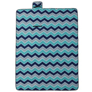Tovaglia da Picnic Pieghevole A Onde Blu 200x150 cm in Velluto CFW9824687