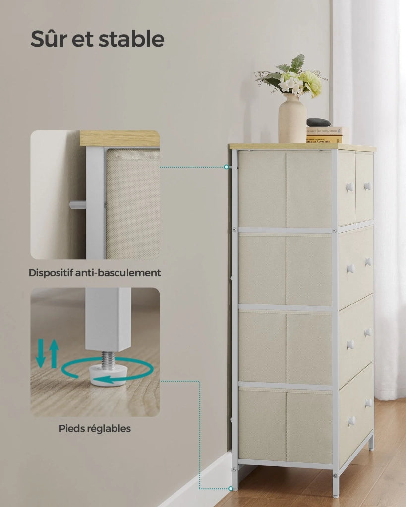 Libreria/mobile contenitore a 6 ripiani per soggiorno ufficio camera da letto stile scandinavo 40 x 24 x 1785 cm bianco 12_0004250