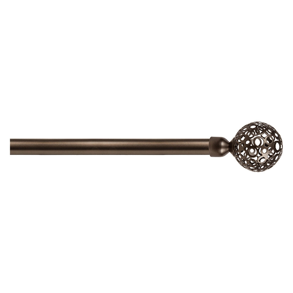 SCORRITENDA 'KIT FERRO' mod. 'Boccia fiore' col. bronzo Ø 20/19 mm.  - ERREBI