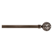SCORRITENDA 'KIT FERRO' mod. 'Boccia fiore' col. bronzo Ø 20/19 mm.  - ERREBI