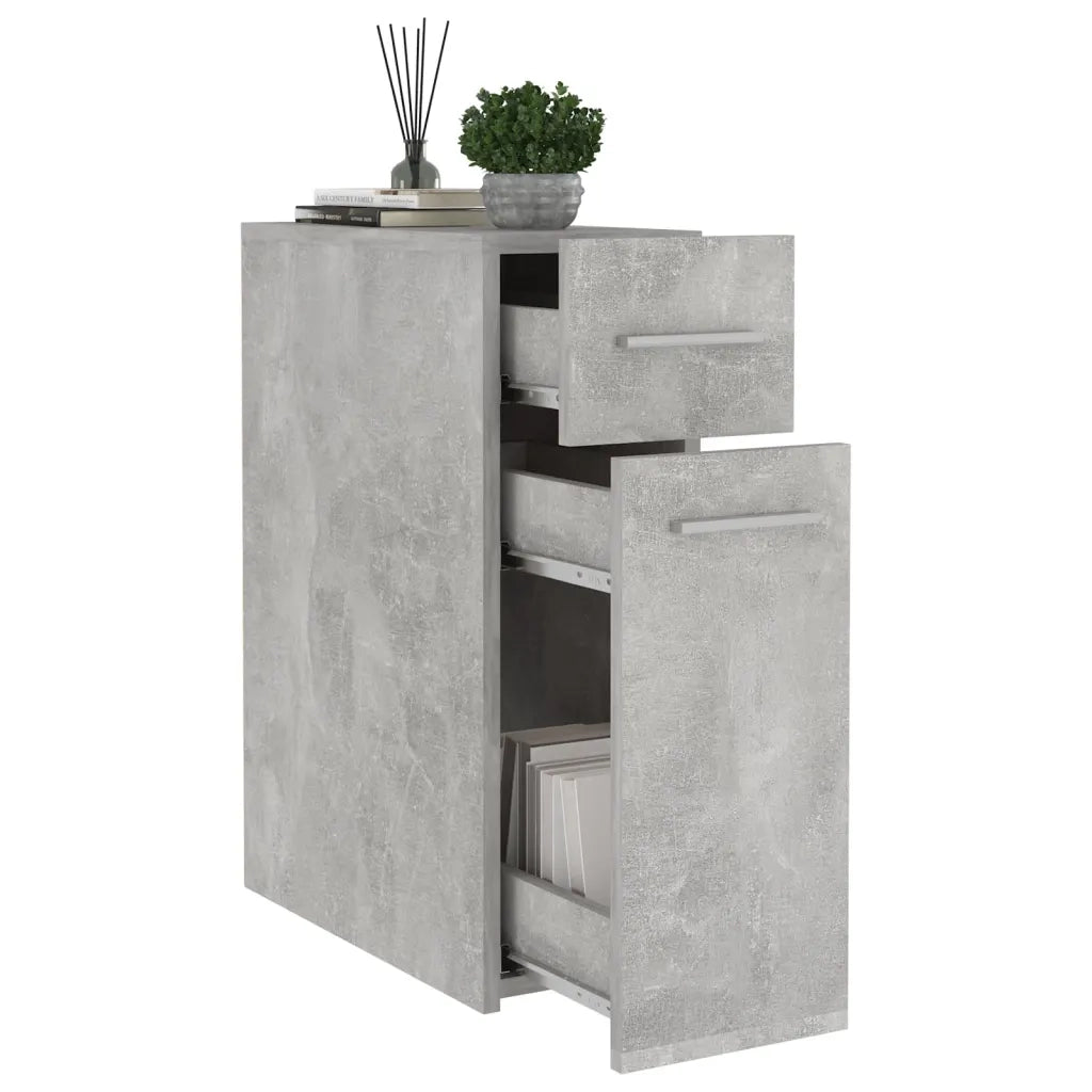 Armadietto da Farmacia Grigio Cemento 20x45,5x60 cm Multistrato 804215