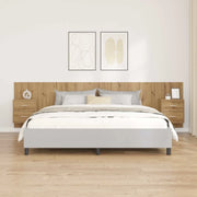 Testata con Comodino 3 pcs Rovere artigianale Legno multistrato 3415940