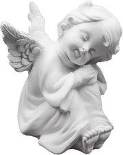 Angelo Carino con Aspetto Cherubino - Decorazione per Interno/Esterno - Materiale Polimerico - Progetto Moderno - Statuetta da Giardino - Angelo in Gesso