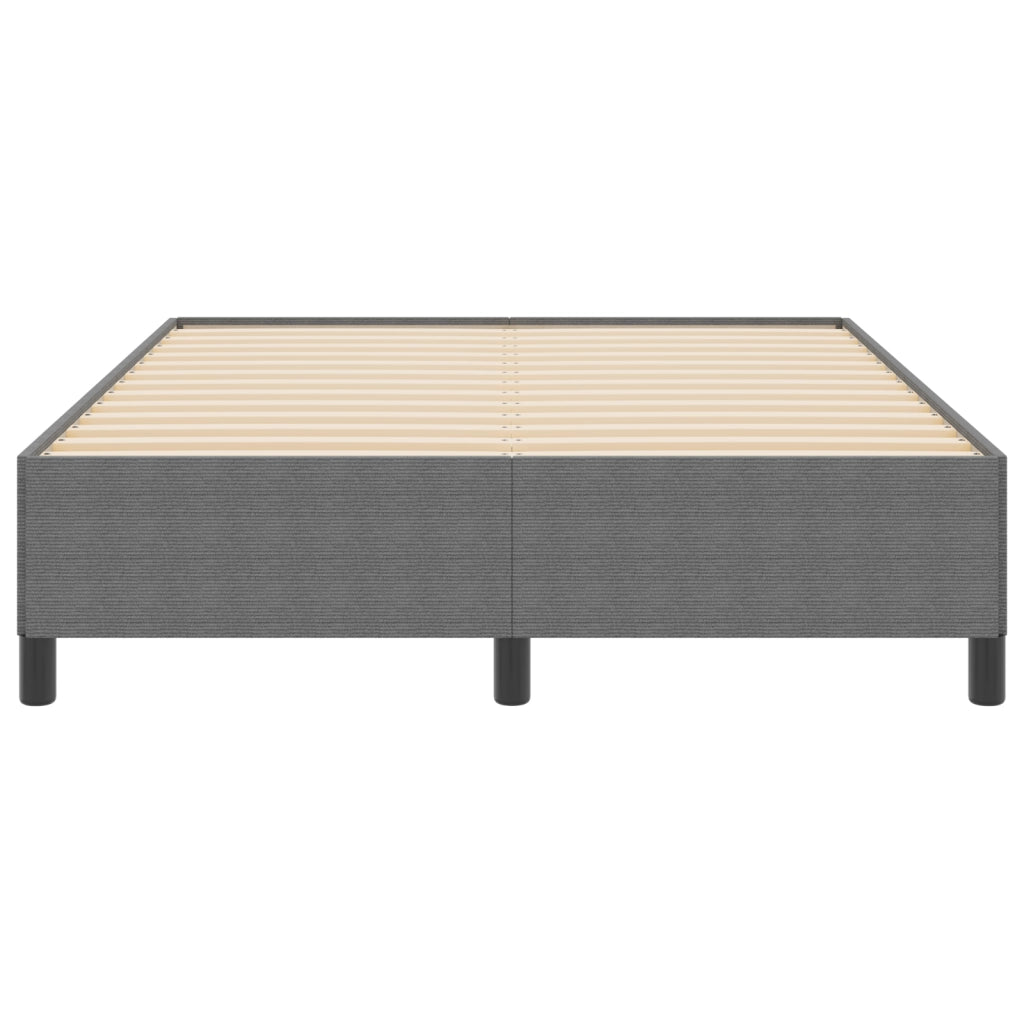 Struttura Letto Grigio Chiaro 140x190 cm in Tessuto Vellutato