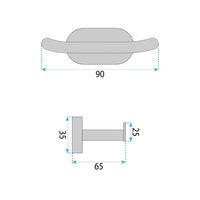 Portasciugamano Da Bagno Til 105 Chrome