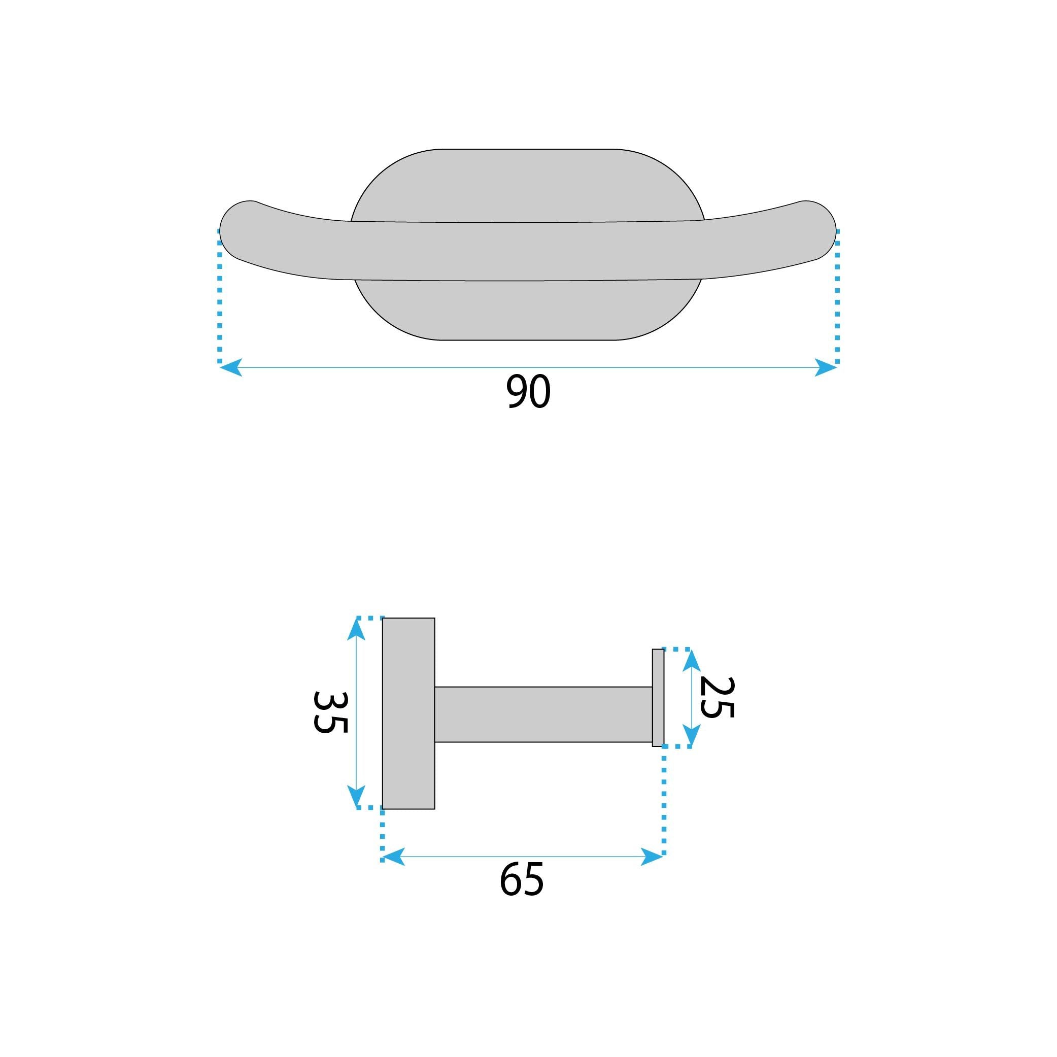 Portasciugamano Da Bagno Til 105 Chrome