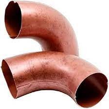 Gronda alluminio pat.rame gomito aggraffato 80 90 f3