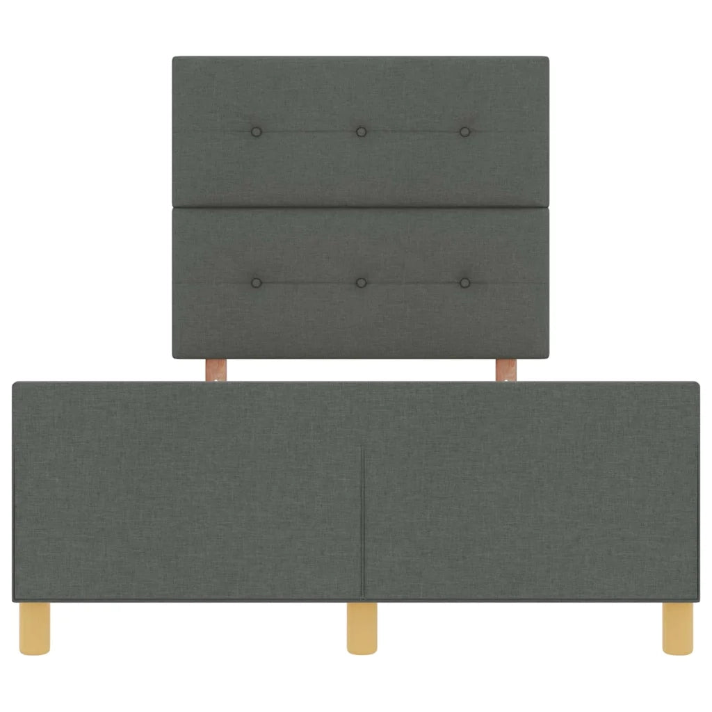 Struttura del letto Grigio scuro 120 x 200 cm Tessuto 3344719