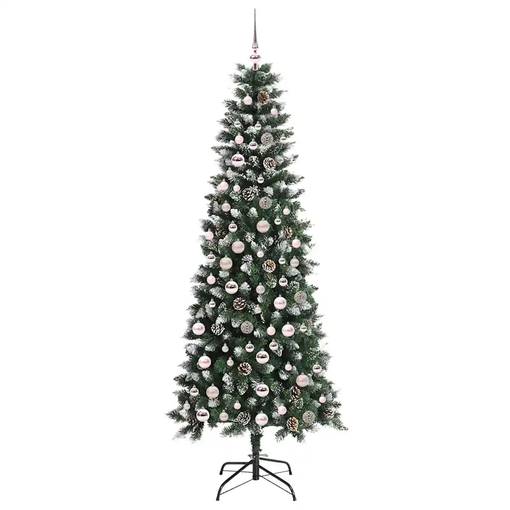 Albero di Natale artificiale con 300 LED Verde 210 cm 3395834