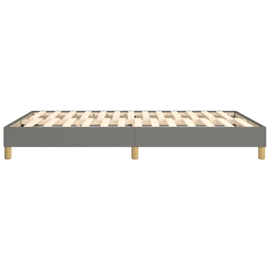 Struttura Letto a Rete a Molle-Giroletto Grigio Scuro 140x190 cm Tessuto 474397